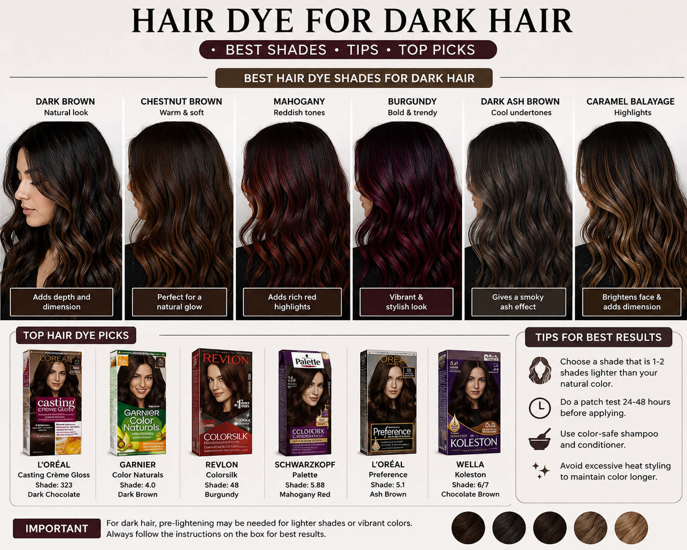 hair dye for dark hair
