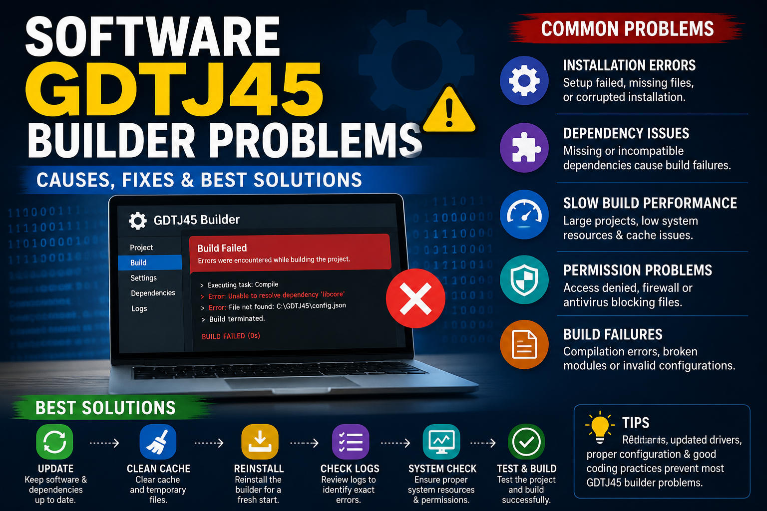 software gdtj45 builder problems