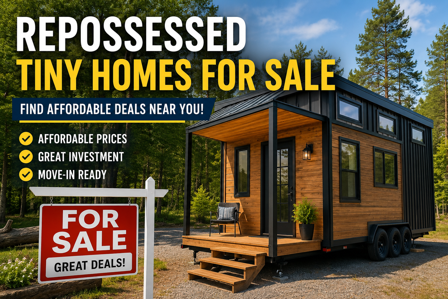 repossessed tiny homes for sale