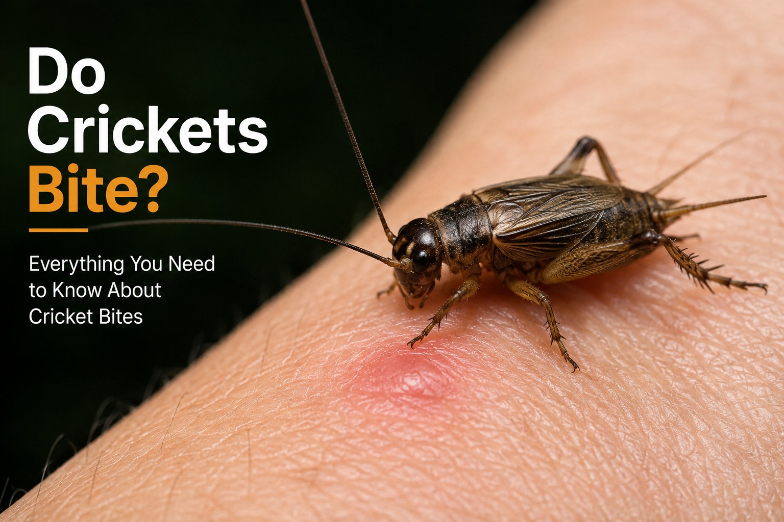 do crickets bite
