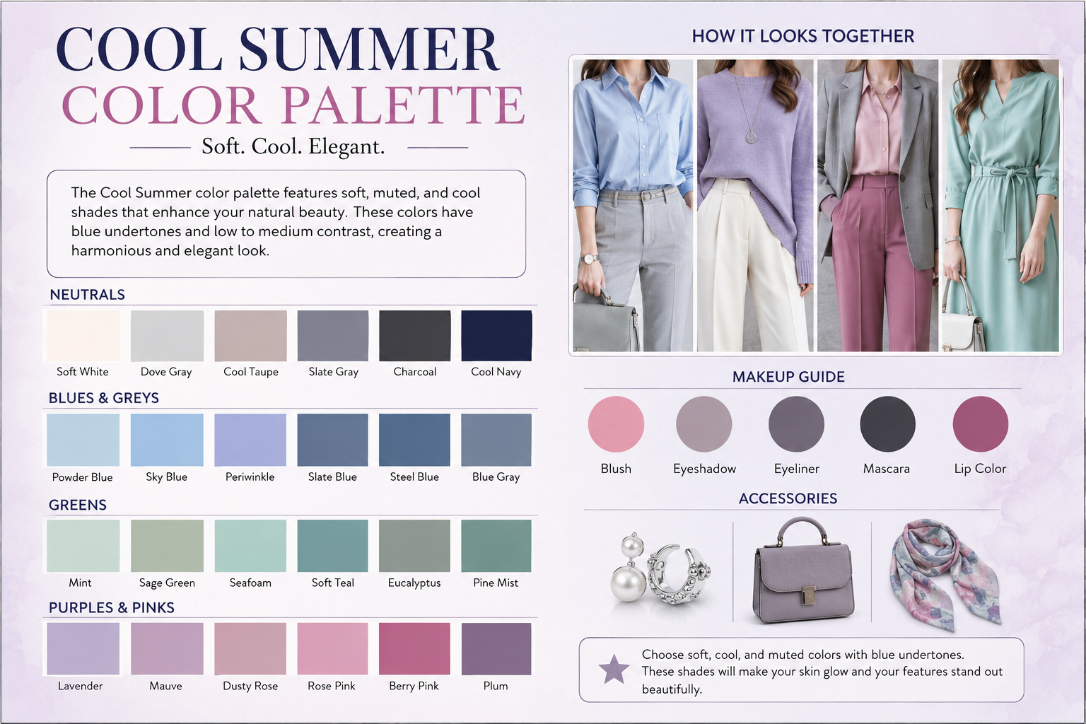 cool summer color palette